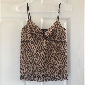 y2k cheetah print tank top